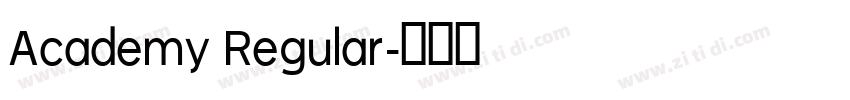 Academy Regular字体转换
